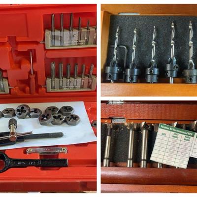 Assorted Drill Bits, Screws, and Sanding Tools