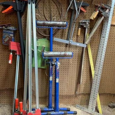 Extensive Clamp & Tool Collection with Measurement and Cleaning Accessories