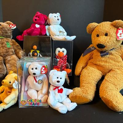 Ten Ty Beanie Babies