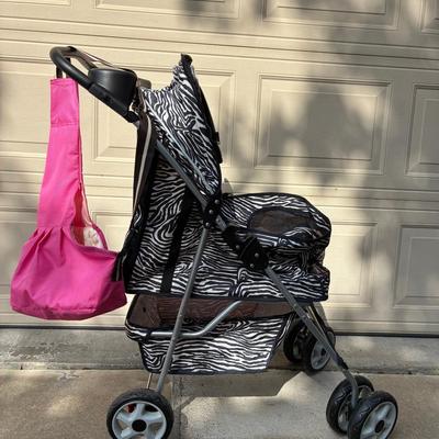 Small Pet Stroller And Cross-body Carrier