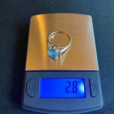10K Gold Ring, With Stones 2.9 Grams