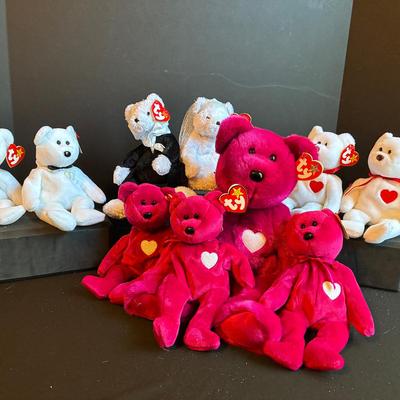 Ty Valentina & Wedding Party Beanie Babies
