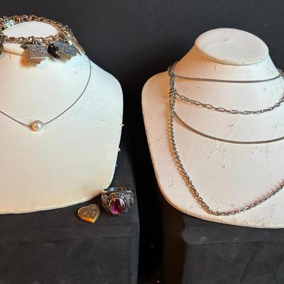 Travel Charm Bracelet, Class Ring & Other Jewelry