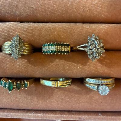 14K Gold Rings With Stones