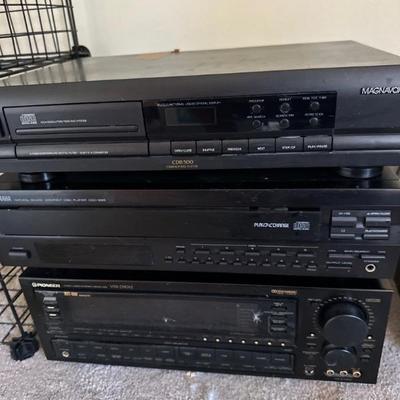 Vintage Pioneer receiver, Yamaha & Magnavox Compact Disc Player
