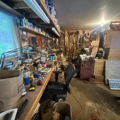 Garage full of tools