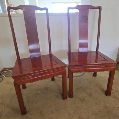 Fr200v antique rosewood high back chairs