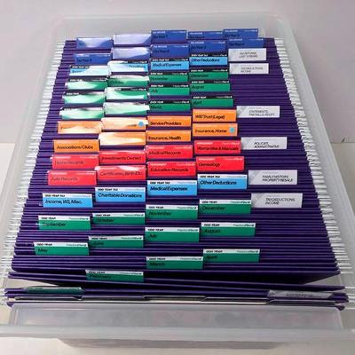 Large Tote Of Filing Folders #2