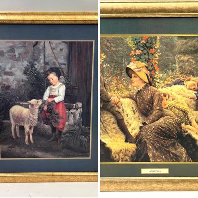 ‘The Garden Bench’ & ‘The Pet Lamb’ Artful Prints