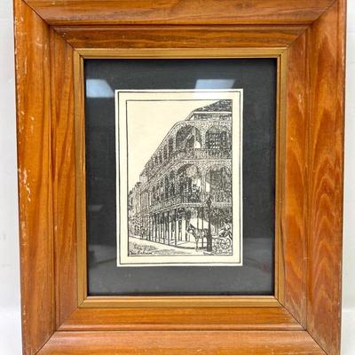 ‘Lace Balcony’ Vintage Print by George B. Luttrell 