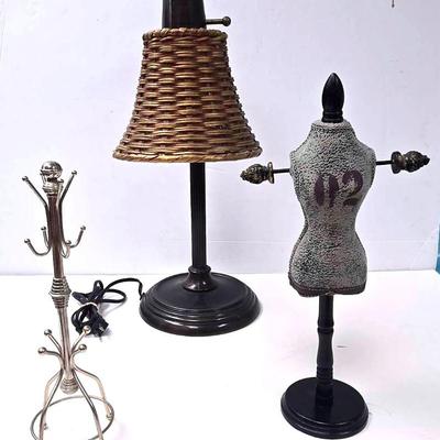 Metal Swivel Lamp & Jewelry Display Stands