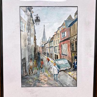European St. Scene by J.Kuebler 