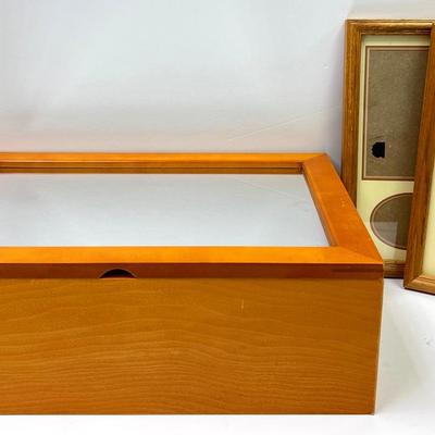 Wooden Mirror Box & Frames