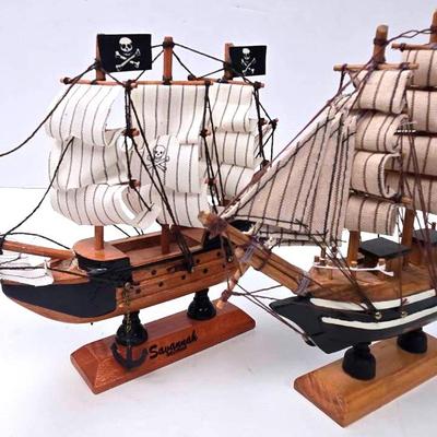 Wooden Models of Pirate Ships
