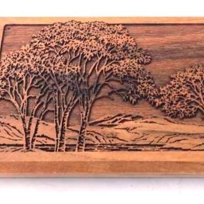 "Lasercraft" Engraved Trees with Brass-toned Pens