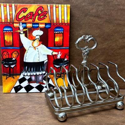 Vintage Silver Plate Toast Rack & More 
