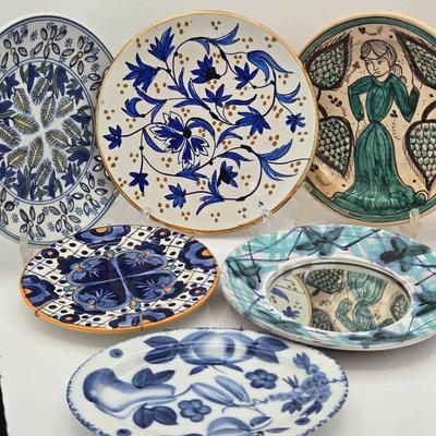 (6) Ceramic Pottery Decorative Plates