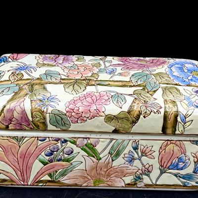 Floral Trinket Or Jewelry Box