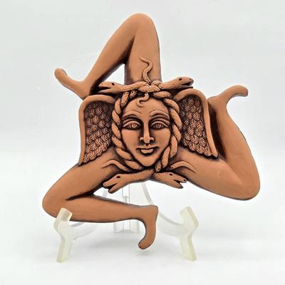 Trinacria Terracotta Sculpture