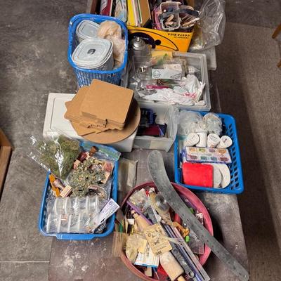 Large Mix Of Arts And Crafts Supplies 