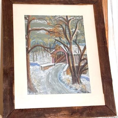 Shirley Hardcastle - 1967 Chalk Of Covered Bridge 