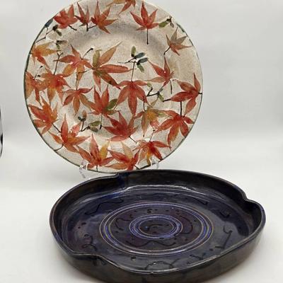(2) Lovely Ceramic Pottery Plates
