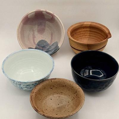 (5) Ceramic Pottery Bowls