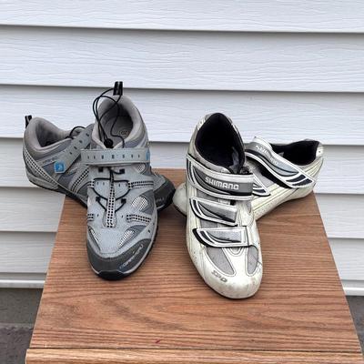 (2) Pairs Of Clipless Bike Shoes - Size 39