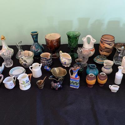 Small Decorative Vessels of Various Materials