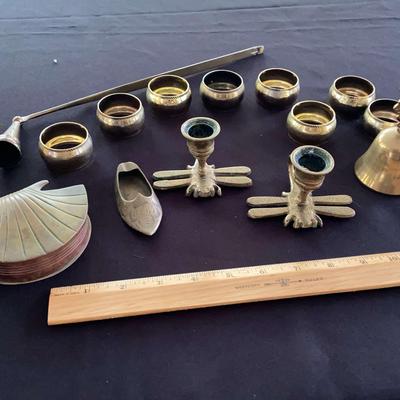 Brass Knick Knacks - Dragonfly Candleholders - Brass Bells and More 