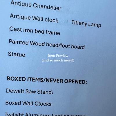 You don’t want to miss this! So much to sell, we needed a warehouse!

Unbelievable assortment of over 50 years of carefully curated items...