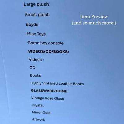 You don’t want to miss this! So much to sell, we needed a warehouse!

Unbelievable assortment of over 50 years of carefully curated items...