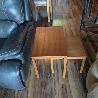3 PC TEAK TABLES