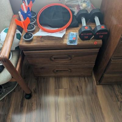 NIGHTSTAND PART OF 5 PC SET
SPORTS ITEMS