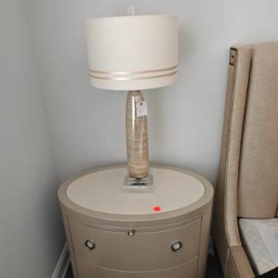 Sale Photo Thumbnail #17: Caracole Nightstands and Uttermost Lamp