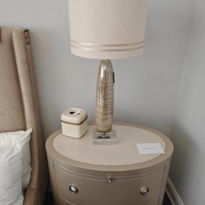 Sale Photo Thumbnail #16: Caracole Nightstands and Uttermost Lamp