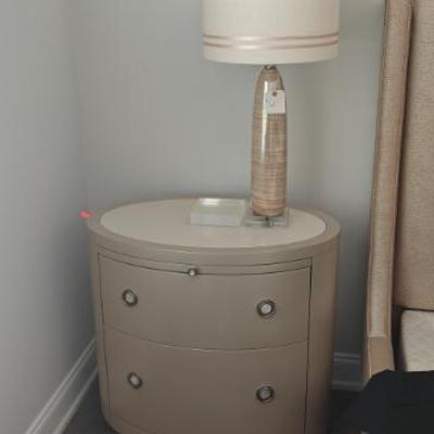 Sale Photo Thumbnail #18: Caracole Nightstands and Uttermost Lamp