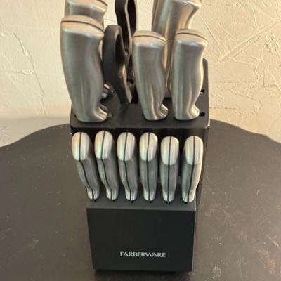 Farberware Stainless Steel 14-Piece Cutlery Set with Block