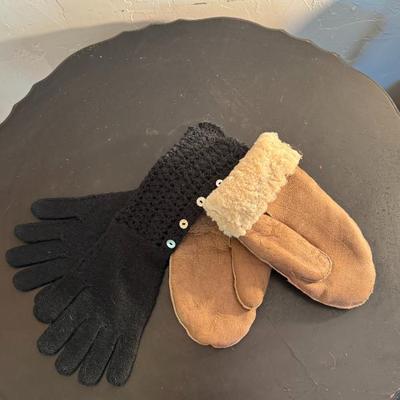 Knit Gloves and Wool-Lined Mittens