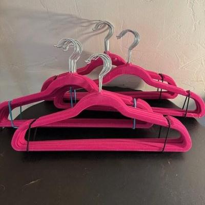 Pink Velvet Non-Slip Clothes Hangers