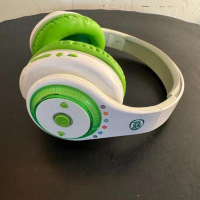 Leap Frog White and Green Wireless Over-Ear Headphones