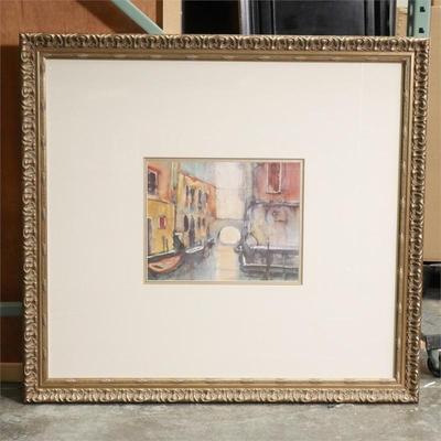 "Venice" by Bernhard Vogel Framed Watercolor Print
