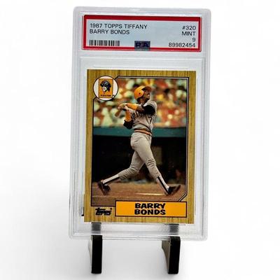 1987 Topps Tiffany #320 Barry Bonds Rookie PSA 9