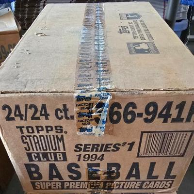 1994 Stadium Club Baseball Series 1 Case w/ 24 Factory Sealed Boxes Rare