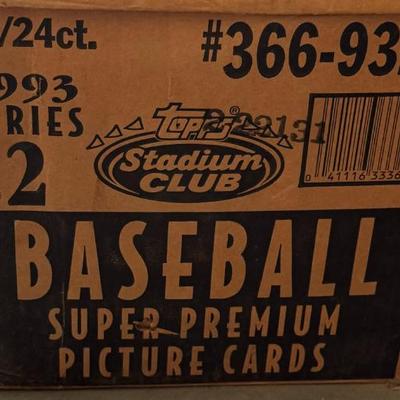 1993 Topps Stadium Club Baseball Super Premium Series 2 Factory Sealed 24 Boxes