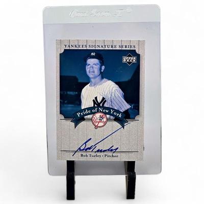 2003 Upper Deck Yankees Signature Series #PN-BT Bob Turley Autograph Card