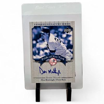 2003 Upper Deck Yankees Signature Series #PN-MA Don Mattingly Autograph Card