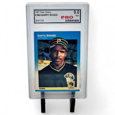 1987 Fleer Glossy #604 Barry Bonds PRO 9