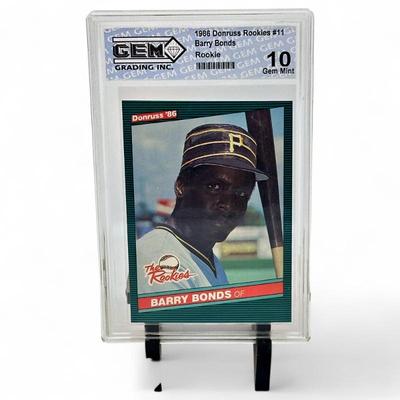 1986 Donruss #11 Barry Bonds Rookie GEM 10 Rookie