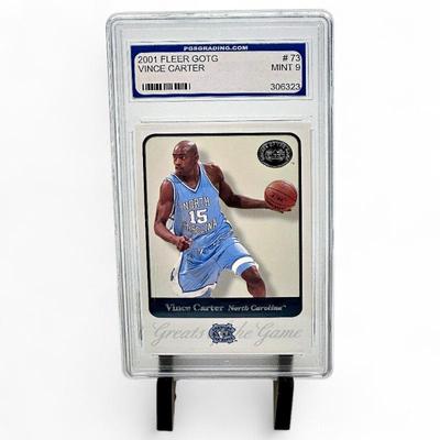 2001 Fleer Great of the Game #73 Vince Carter PGS 9 Mint